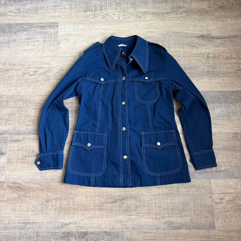 Vintage Blue British Mist Jacket Size Small